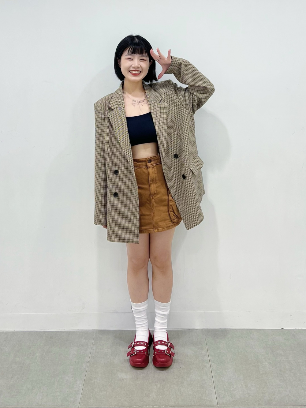 お中元 お歳暮 お年賀 夏 冬 年末年始のご挨拶 ギフト 通販な 2WAYバンドゥ、ダブルブレストチェックジャケット(セットアップ ジャケット・アウター