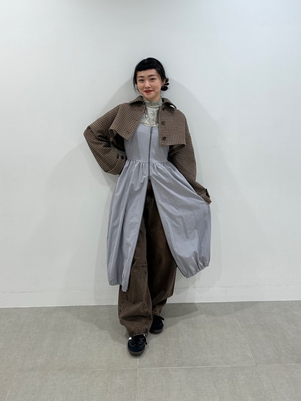 2ピースワンピース by rokh +X、ビスチェコンビネーションシャツ