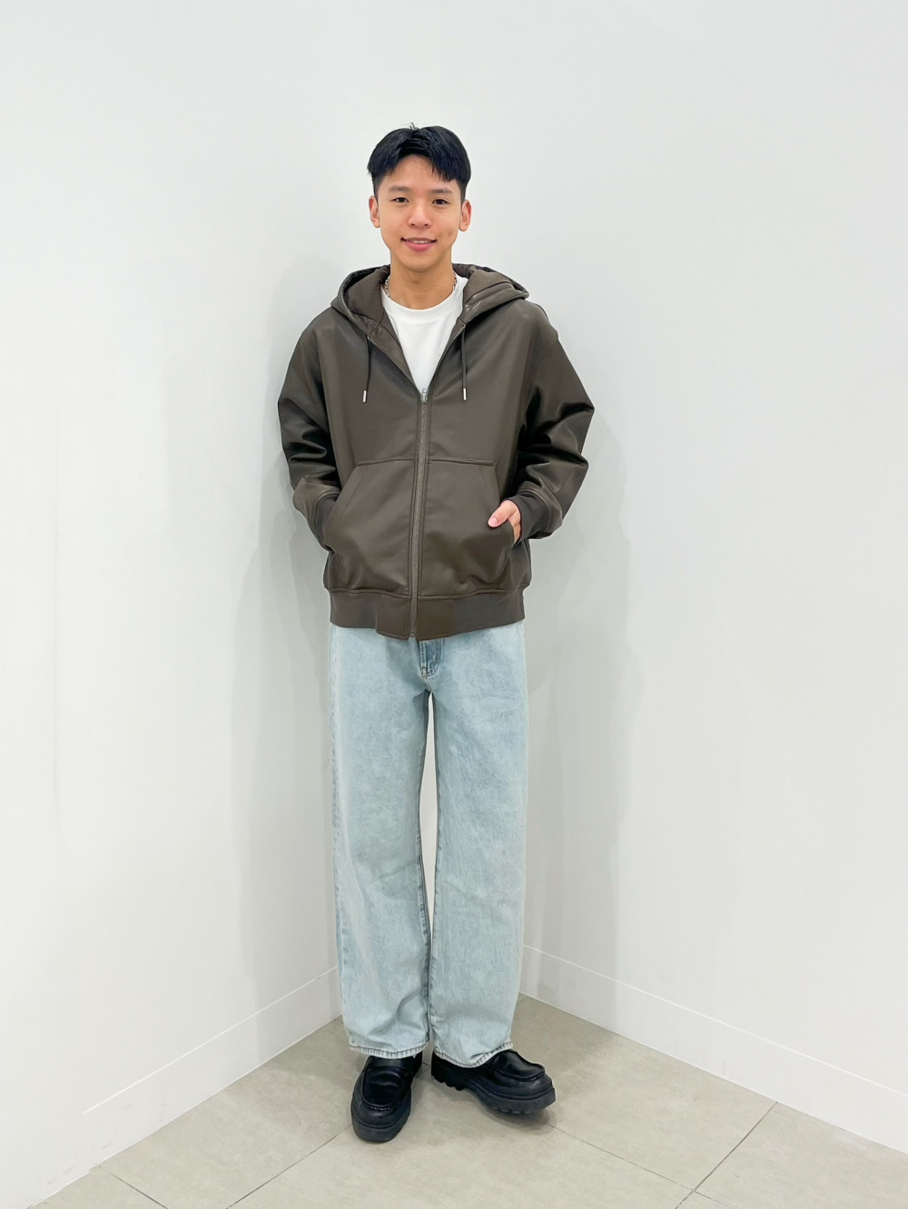 コーデュロイ リラックスワイドヨークシャツ＜ベージュ＞(XS