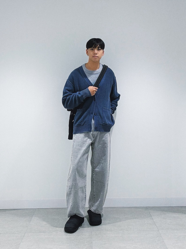 クルーネックセーター UNDERCOVER、デニムコンバーチブルワイドカーゴ