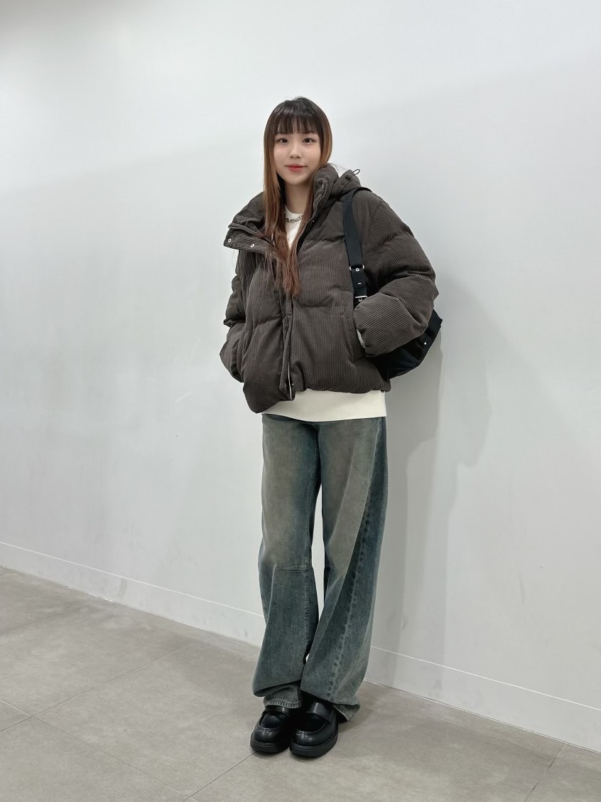 Buttergoods コーデュロイジャケット ハーフジップ ハーフジップミニワンピース、ヒートパデッドコーデュロイ