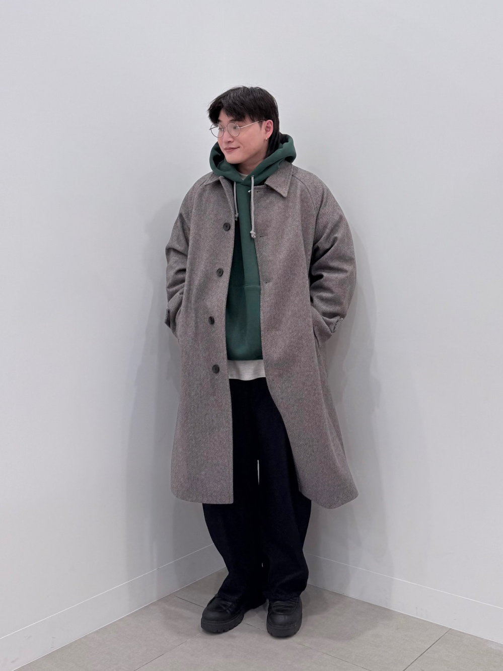 GU コージーメルトン　バルマカーンコート　ブラック　M 新品 GU公式 | コージーメルトンバルマカーンOSA+EC(丈長め112.5