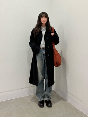 COZY MELTON Balmacaan Coat | GU US