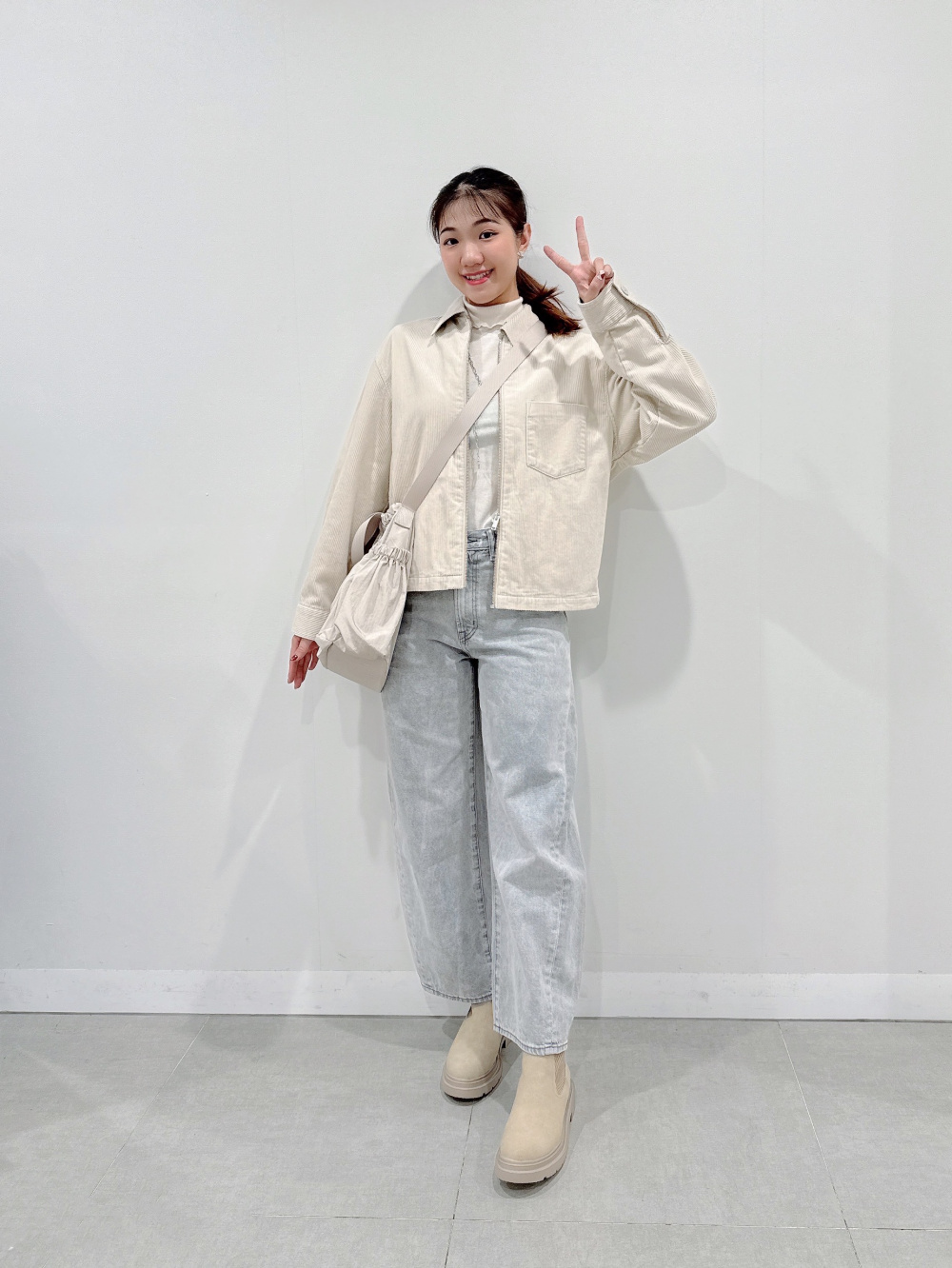 ニット×デニム コンビ ジャケット ブルゾン タートルネック デニムジャケット×タートルネックメンズコーデ【40代50代30代に