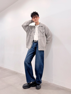 れんページ GU公式 | ニットワークジャケットNT+E