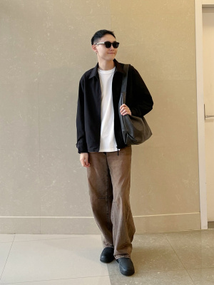 GU公式 | ジップアップユーティリティシャツ(セットアップ可能)