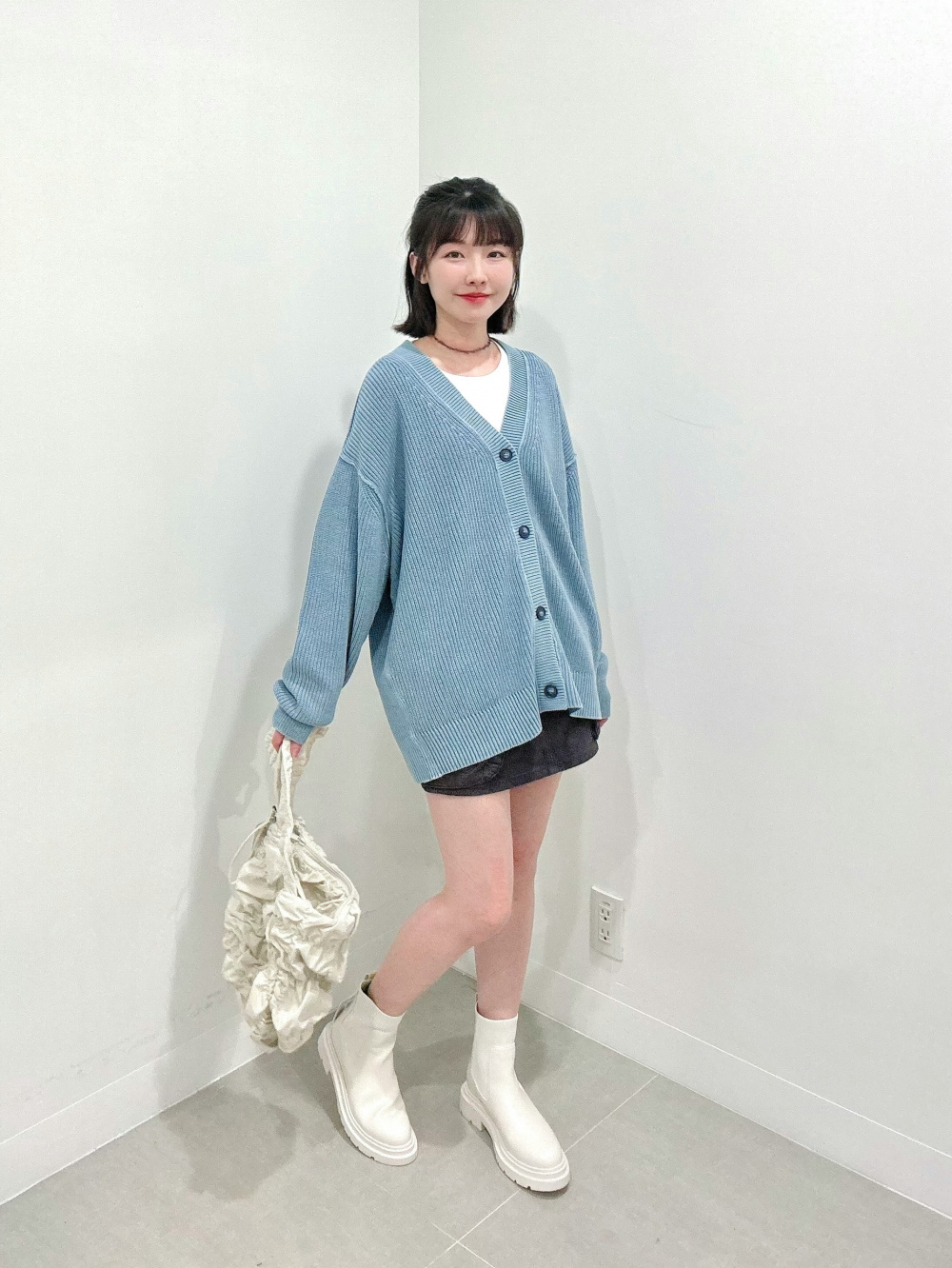 やまちゃん様 C6472 ボーダーパフスリーブ×カーキコーデ やまちゃん様 C6472 ボーダーパフスリーブ×カーキコーデ