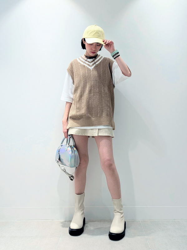 Washed Ribbed Crew Neck Sweater、Uv Protection Washed Twill Cap