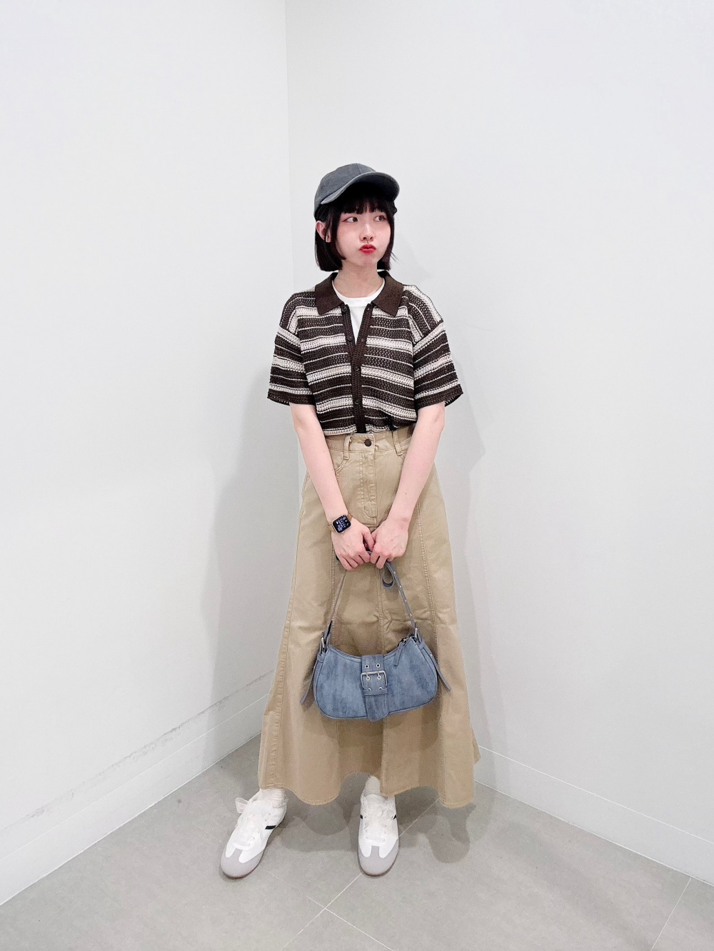 【CHANEL】シンプル 着回し抜群◎ ボーダー ニット Tシャツ org.jpg