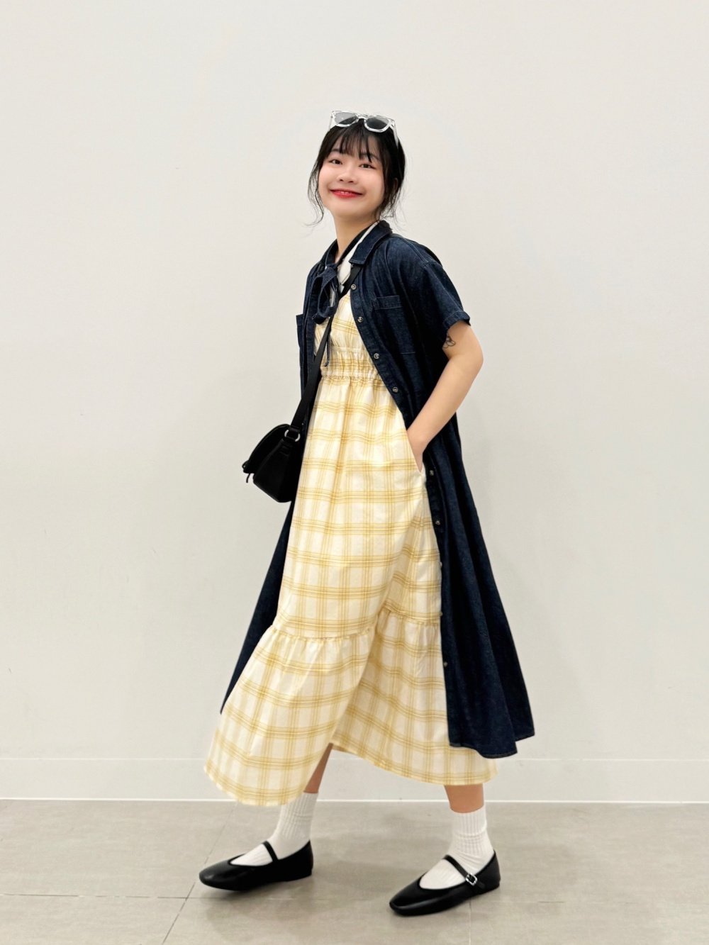 DOLCE&GABBANA デニム パッチワーク シャツワンピース DENIM WORK SHIRT DRESS デニム ワークシャツワンピース A42310
