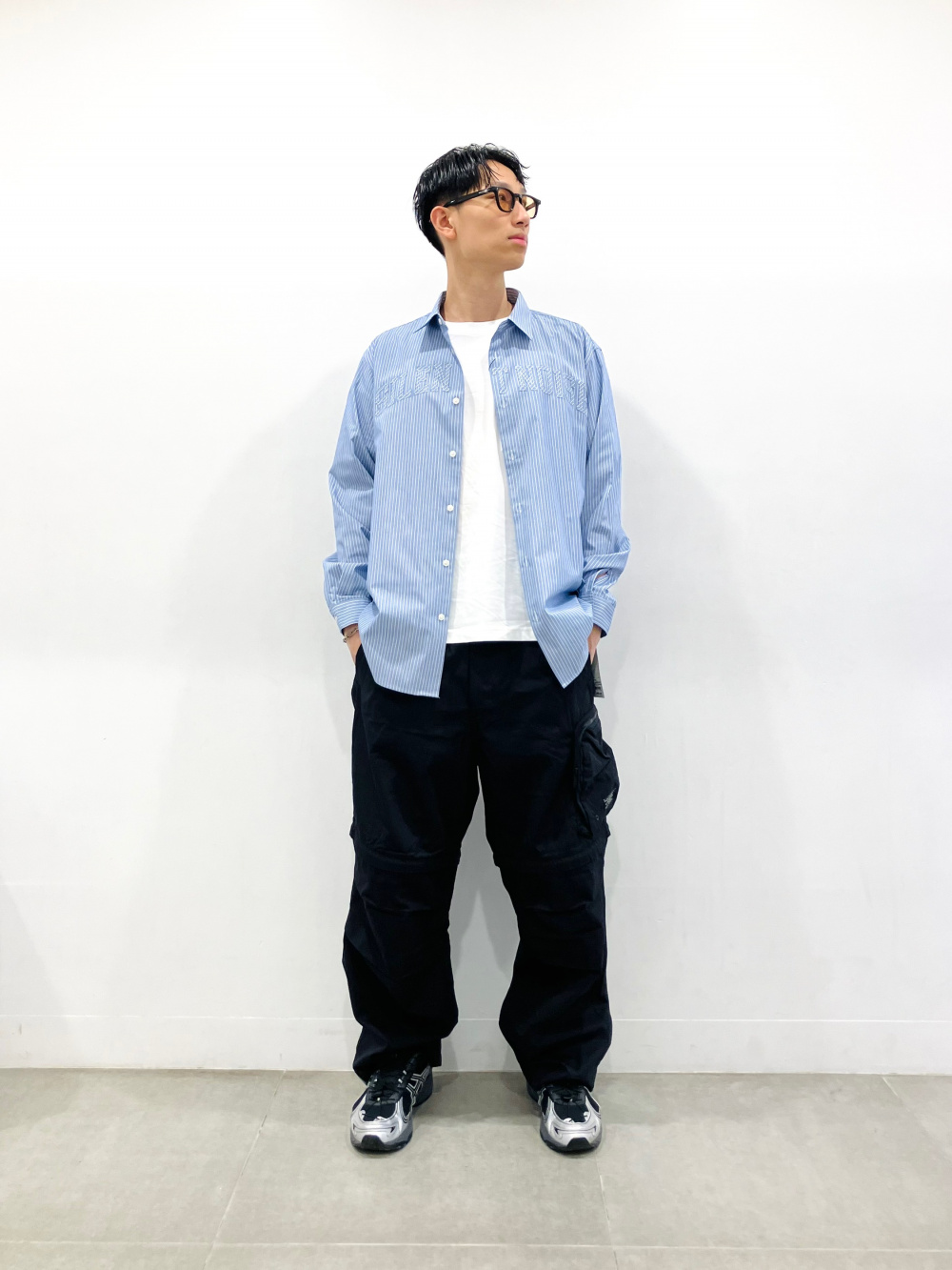 【新品未開】GU ジーユー UNDERCOVER チュニックシャツ XS ブルー Tunic Shirt | UNDERCOVER | GU US