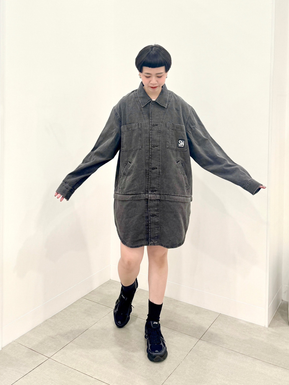 チュニックシャツ UNDERCOVER」の着用コーディネート| ジーユー