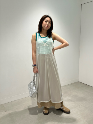 GU公式 | マルチボーダータンクトップ MUSEUM OF ICE CREAM +E