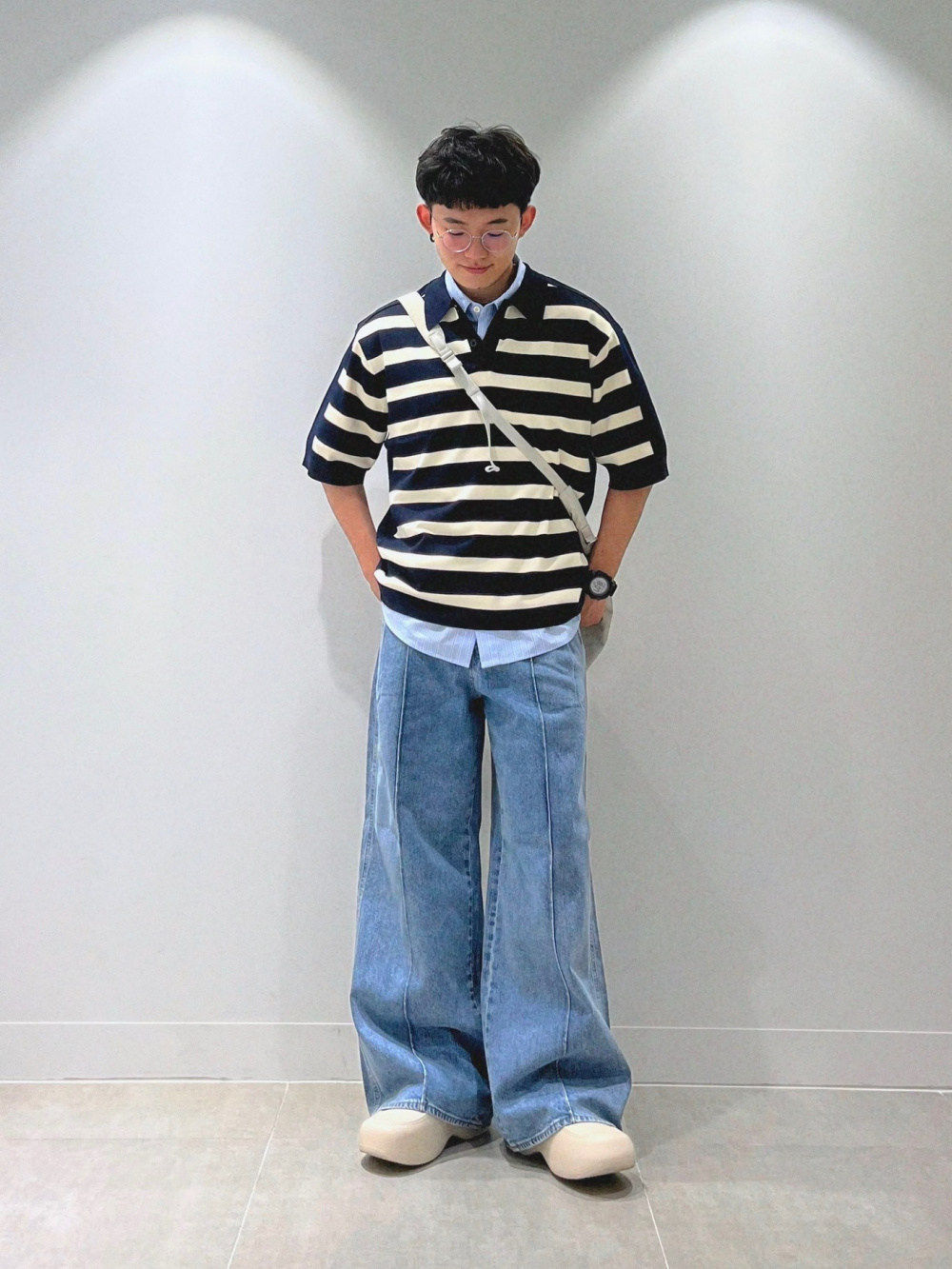 ルッツ様❁専用ページ GU公式 | ボーダーセーラーカラーセーター by rokh