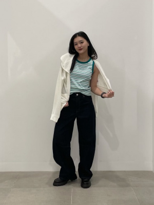 GU公式 | マルチボーダータンクトップ MUSEUM OF ICE CREAM +E