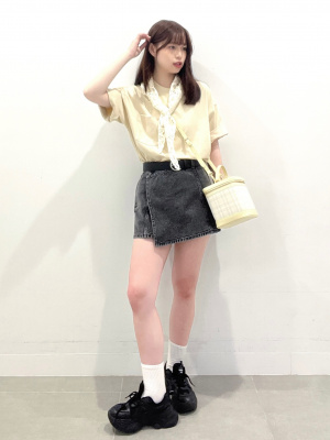 GU公式 | デニムラップスコートOSQ+E