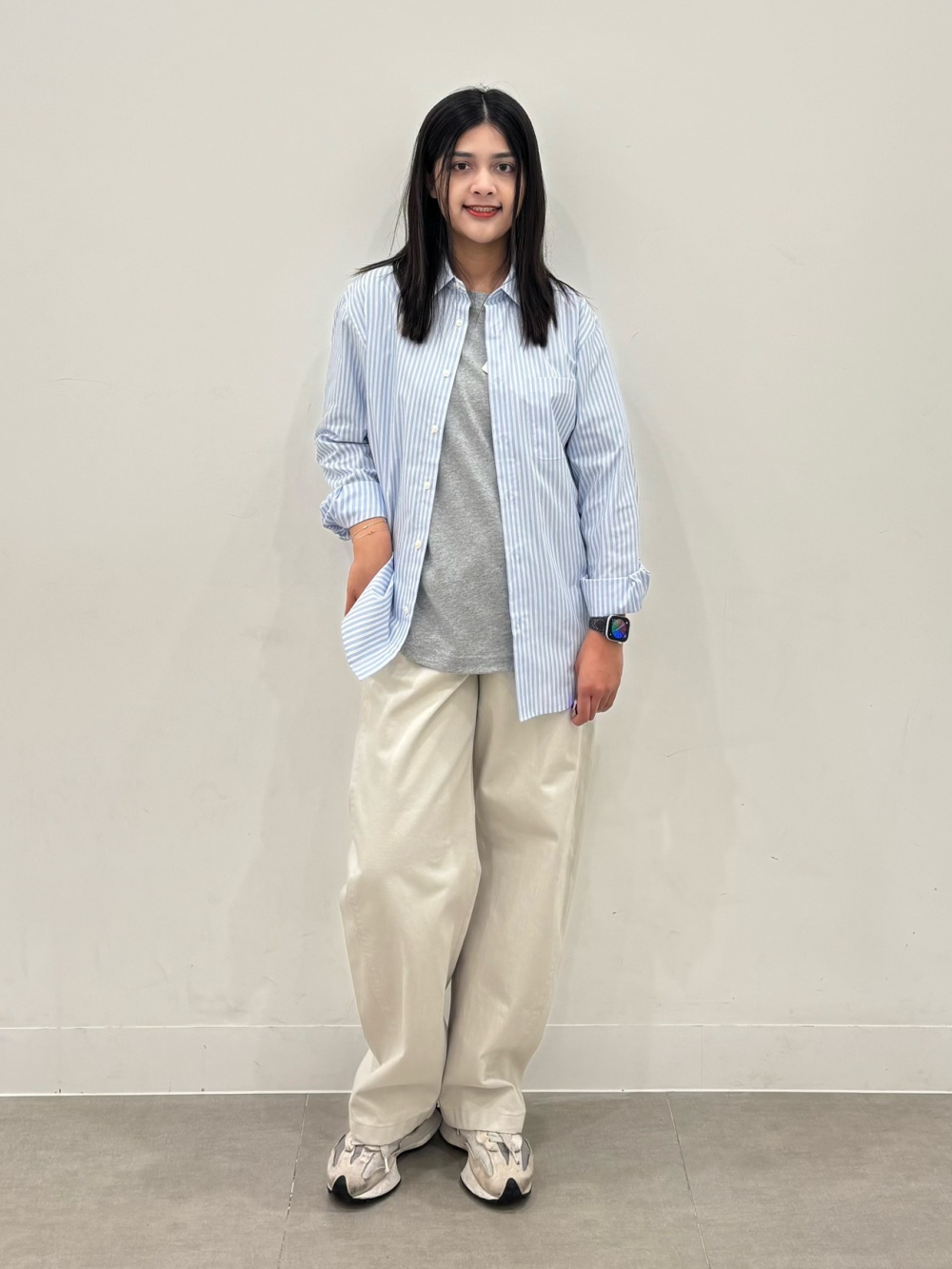 Easy Care Broadcloth Shirt/Striped1」| GU的穿搭理念