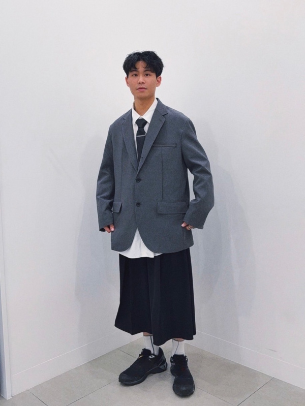 GU UNDERCOVER オーバーサイズジャケット GRAY Sサイズ GU公式 | オーバーサイズジャケット UNDERCOVER