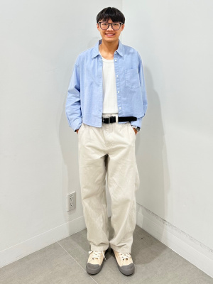 GU公式 | オックスフォードショートシャツ(2024年秋アイテム)