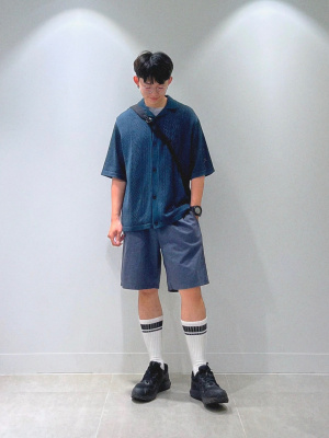 GU公式 | コットンリラックスハーフパンツ