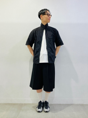 けぴページ Nylon Zip-Up Shirt | HalfSlv | GU US