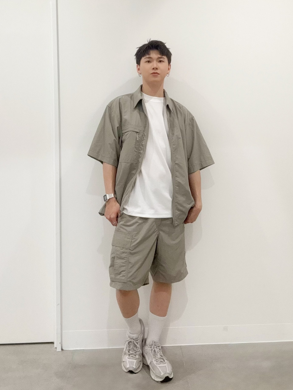 Nylon Zip Parachute Pants、Nylon Zip-Up Shirt/Halfslv」| GU的穿搭理念