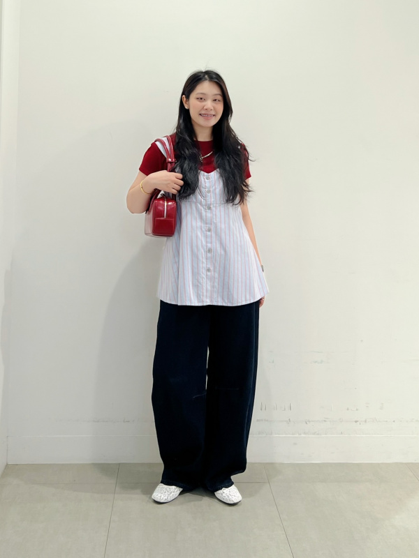 女裝條紋細肩帶上衣(成套穿搭推薦) | UQ 搜尋