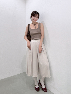 トップス GU Cotton Color Ribbed Tank Top、Heavy Weight Sweat Full-Zip