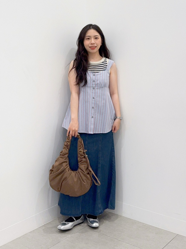 BlueWave 野球ジャージ サイズLL 女裝條紋細肩帶上衣(成套穿搭推薦) | UQ 搜尋