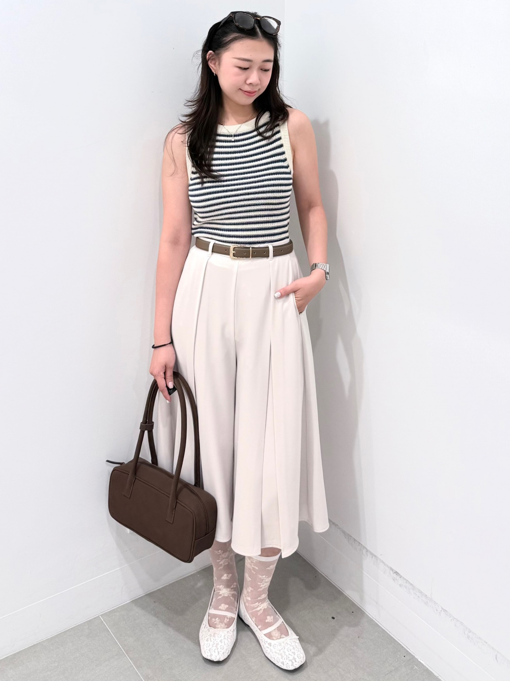 Metal Loop Belt、Washable Straight Pants/Z+EC」| GU的穿搭理念