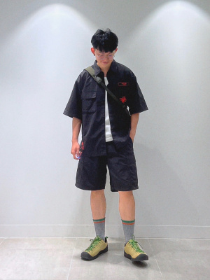 【出血大セール】✴ポケット✴さん専用 GU公式 | ナイロンダブルポケットシャツ(5分袖) DEATH STRANDING