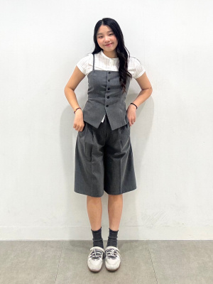 GU公式 | フロントボタンポインテールT OSQ+E