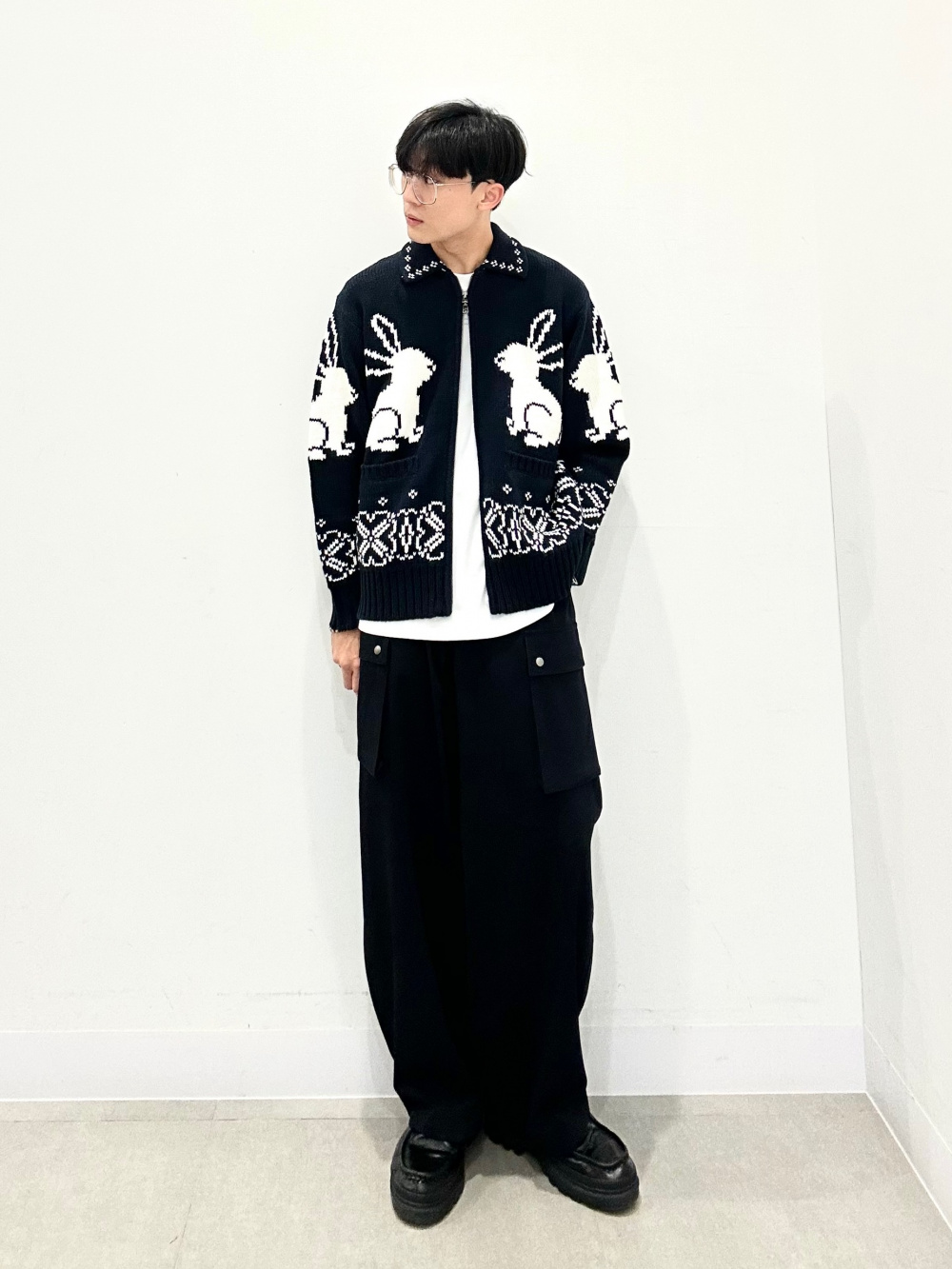 GU rokh フルジップニットジャケット GU rokh フルジップニットジャケット ナチュラル - メルカリ