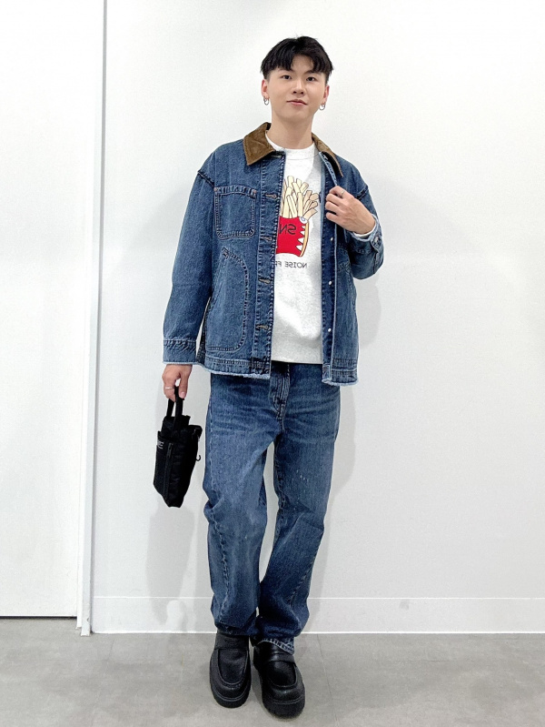 カバーオールジャケット UNDERCOVER（メンズ）の着用コーディネート