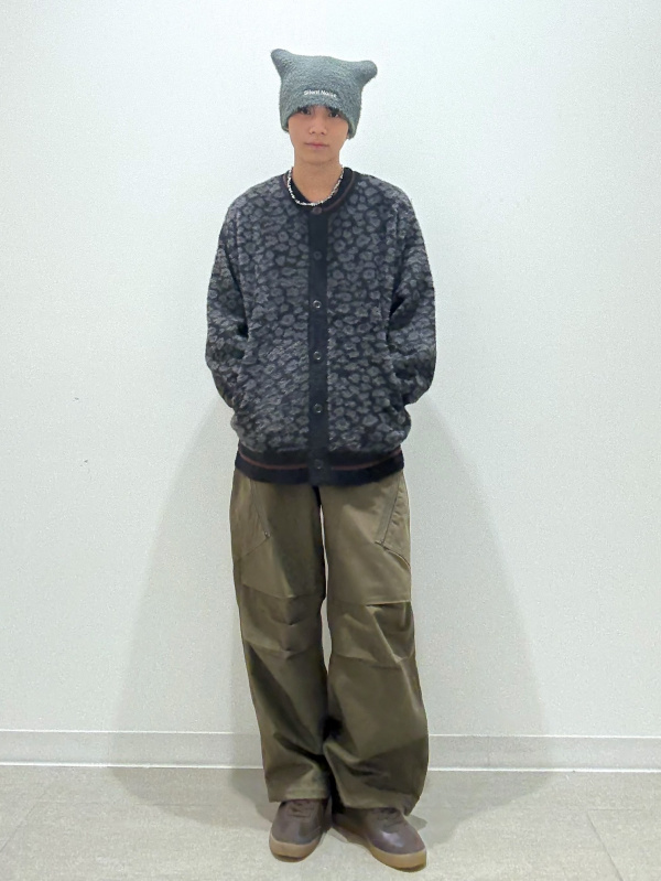 ジップポケットボーダーT(長袖) UNDERCOVER、フェイクレザー