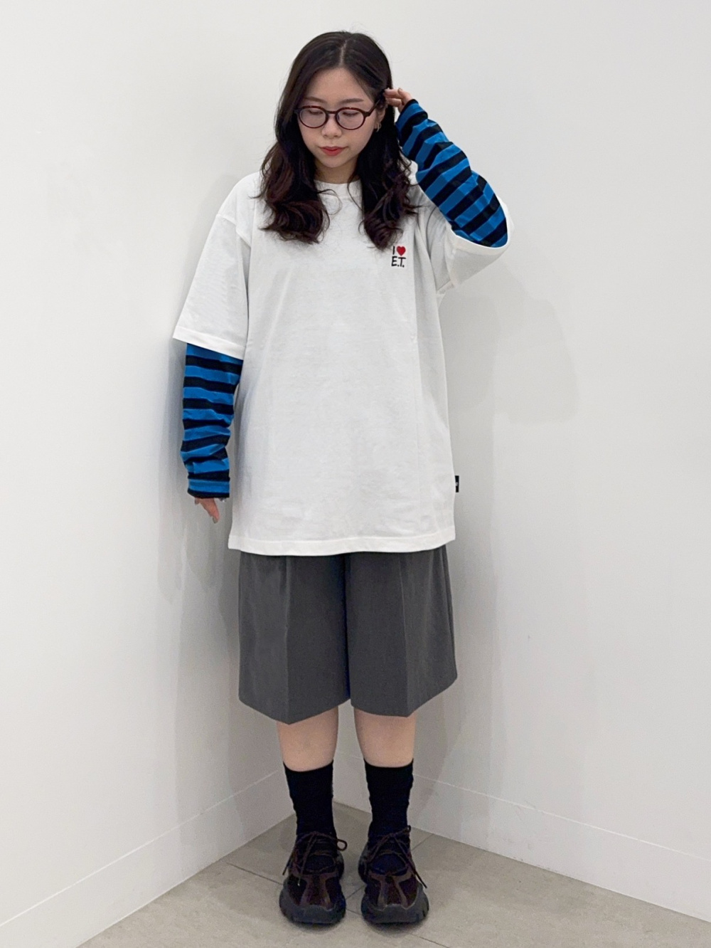 カバーオールジャケット UNDERCOVER、ジップポケットボーダーT(長袖