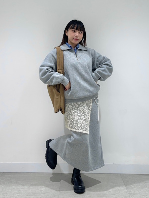 みる.　0830 GU公式 | レースラップスカート