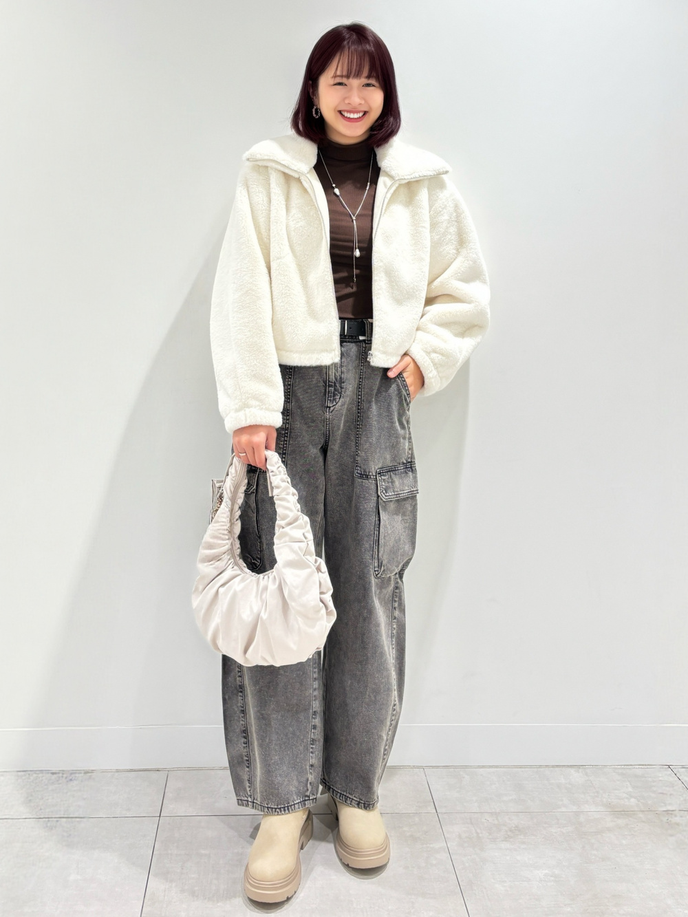 Ribbed Knitted Sock Boots、Wide Slacks/Stripe」| GU的穿搭理念