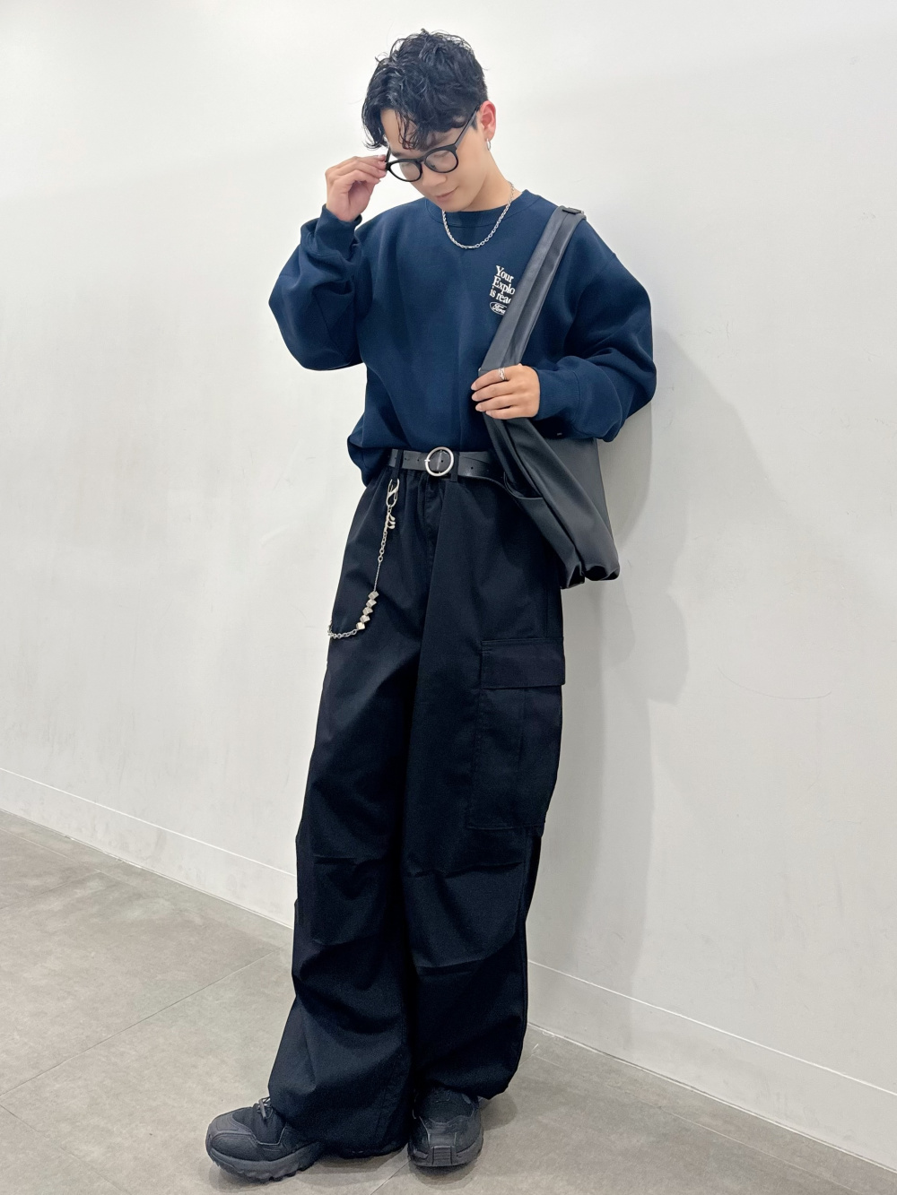 グラフィックT by rokh +X、フルジップニットジャケット by rokh」の