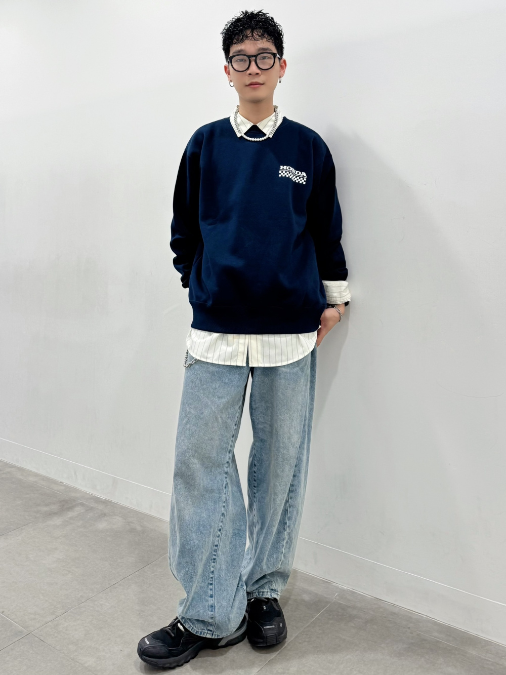 Check styling ideas for「Dry Zip Up Jacket、Soft Cotton Crew Neck