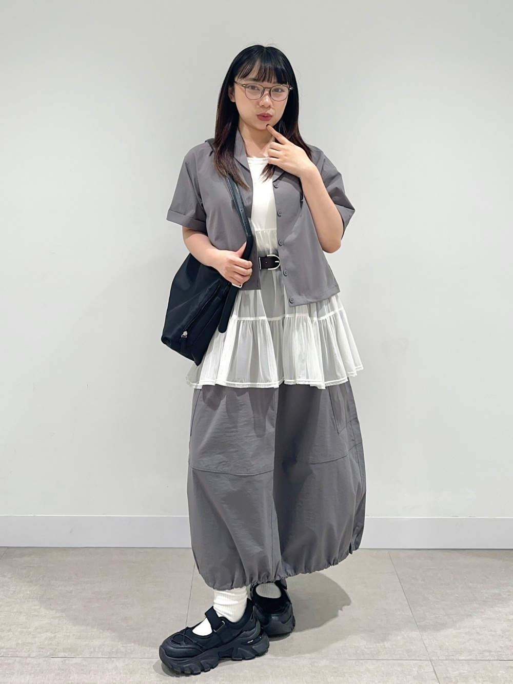 Cotton Blend Camisole/Dry/Flower、Lacy Stitch Knitted Shirt