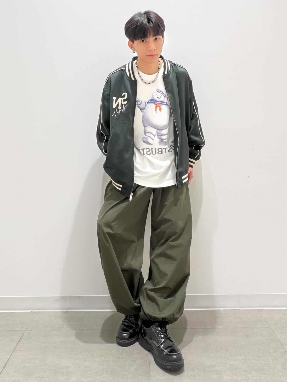 デニムジップアップパーカ UNDERCOVER、サテンリブブルゾン UNDERCOVER