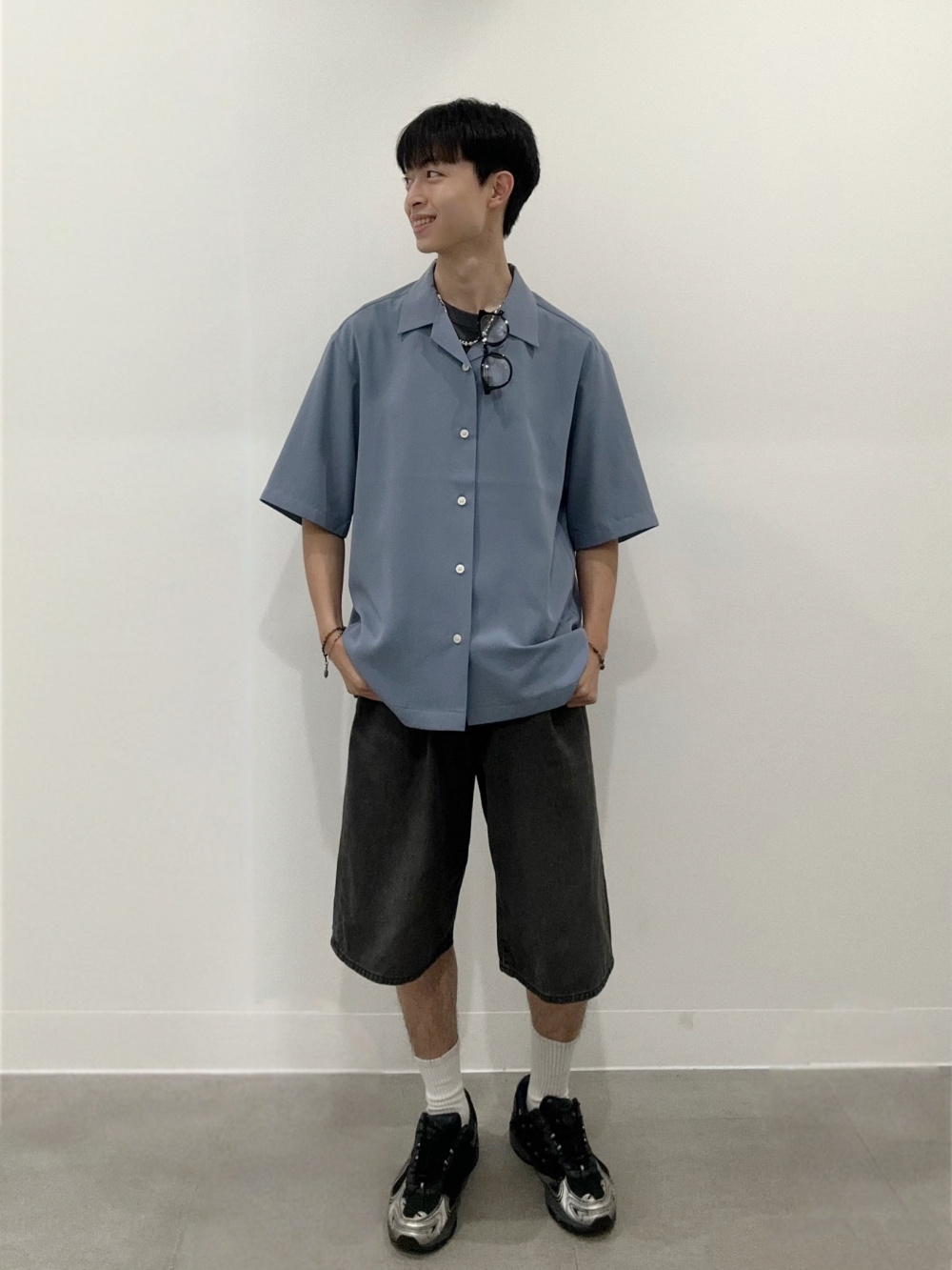 Dry Open Collar Shirt/HalfSlv、Dry Stretch Boxy T-Shirt/Halfslv