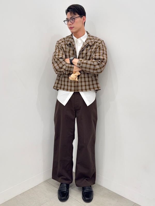 An outfit using Denim Oversized Shirt | PF and Chino Wide Straight