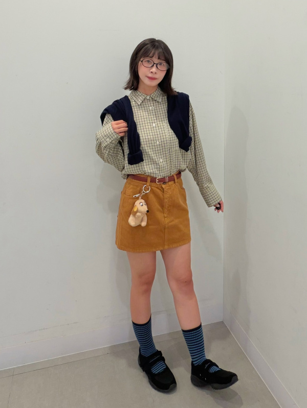 Fine Gauge Knit V Neck Cardigan/MN、Pleated Tapered Pants/Check/CL