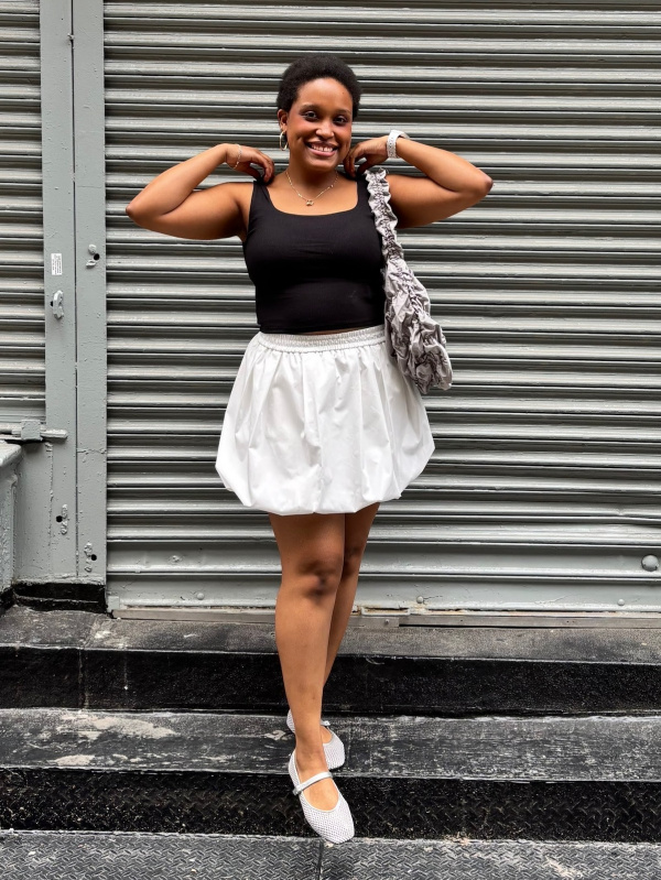 An outfit using Bubble Sleeve Blouse | HalfSlv and Draped Wide