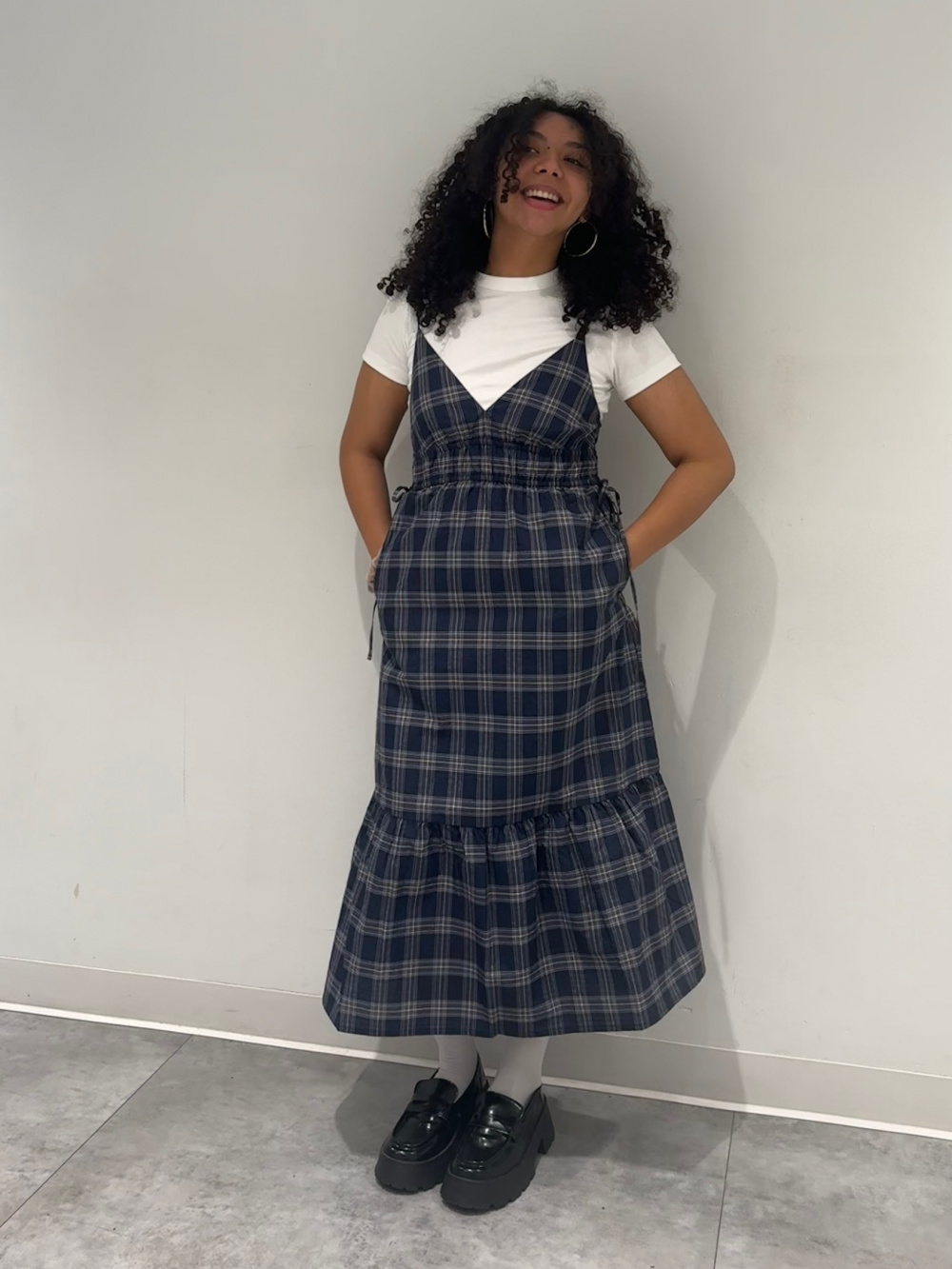 Check styling ideas forCotton Smooth Crew Neck T-ShirtChecked Camisole  Dress| GU US