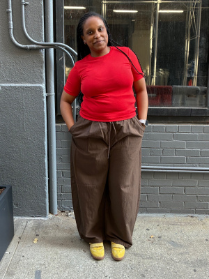 Unisex Linen Blend Balloon Pants | GU US
