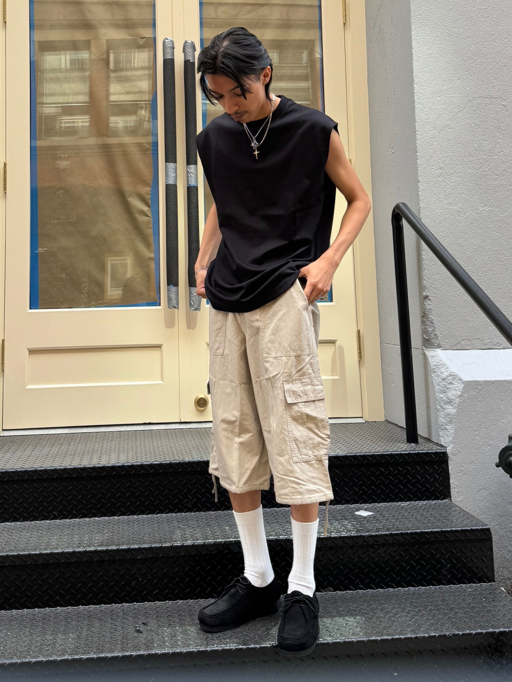 Check styling ideas for「Washable Mesh Knitted Shirt | HalfSlv