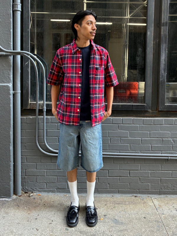 An outfit using Dry Ponte T-Shirt | HalfSlv and Open Collar Shirt